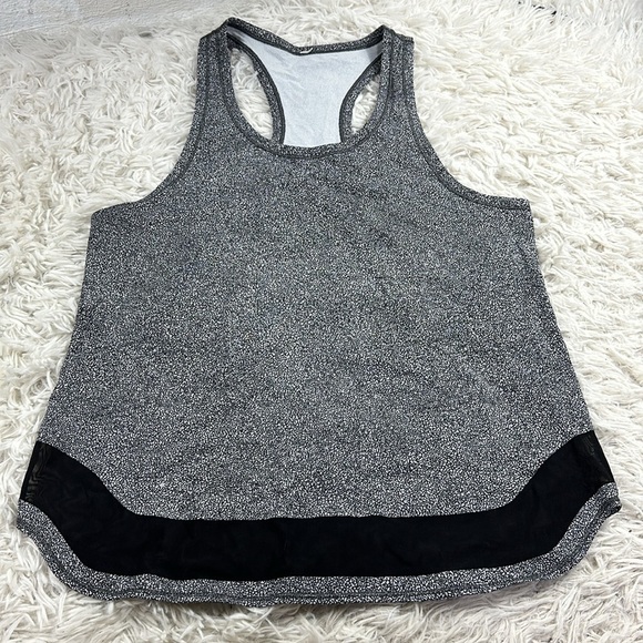 🔥$SALE$🔥 Lululemon Smooth Stride Tank Sea Spray Alpine White Dark Chrome - Picture 1 of 4